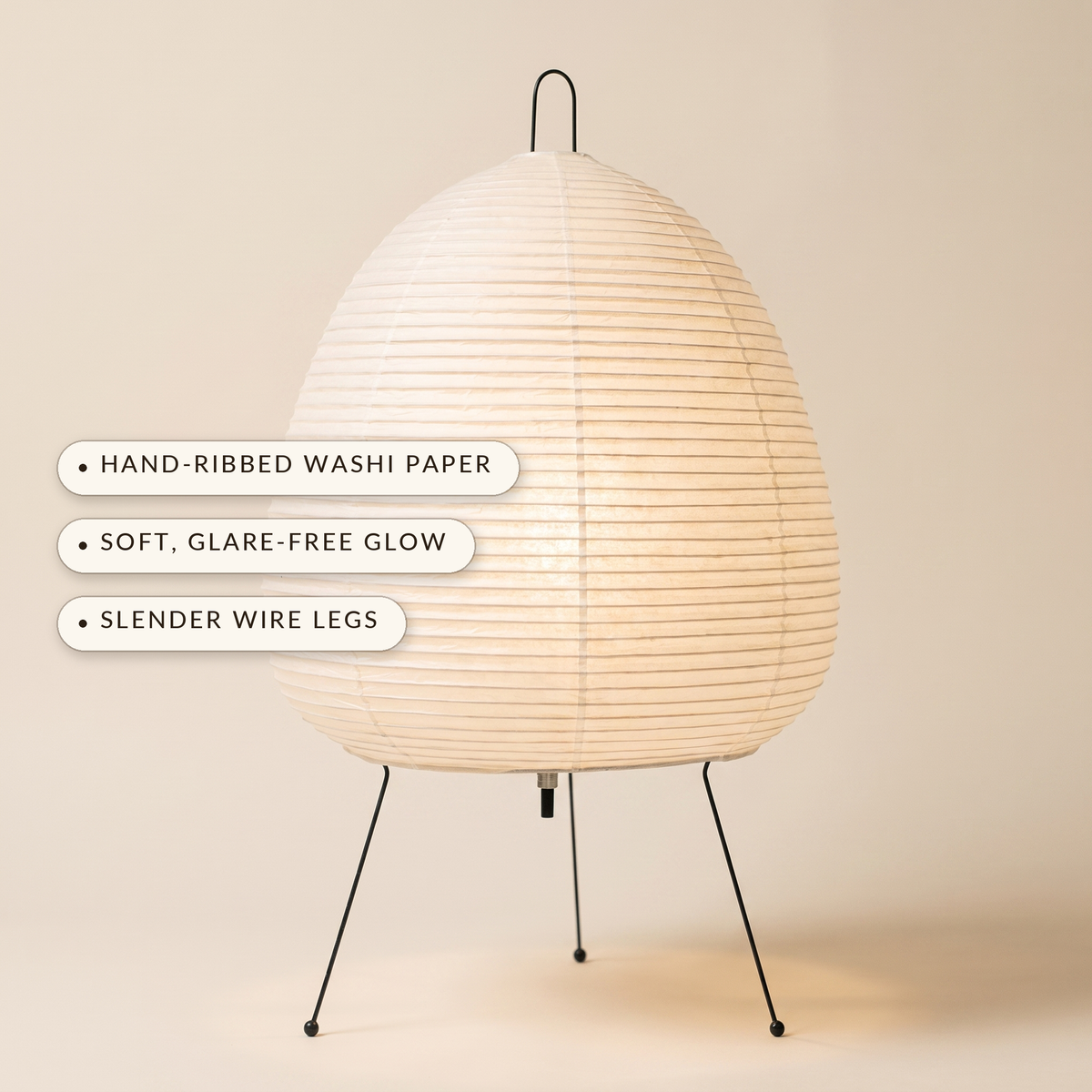 Lavisa - Washi Paper Lantern Lamp