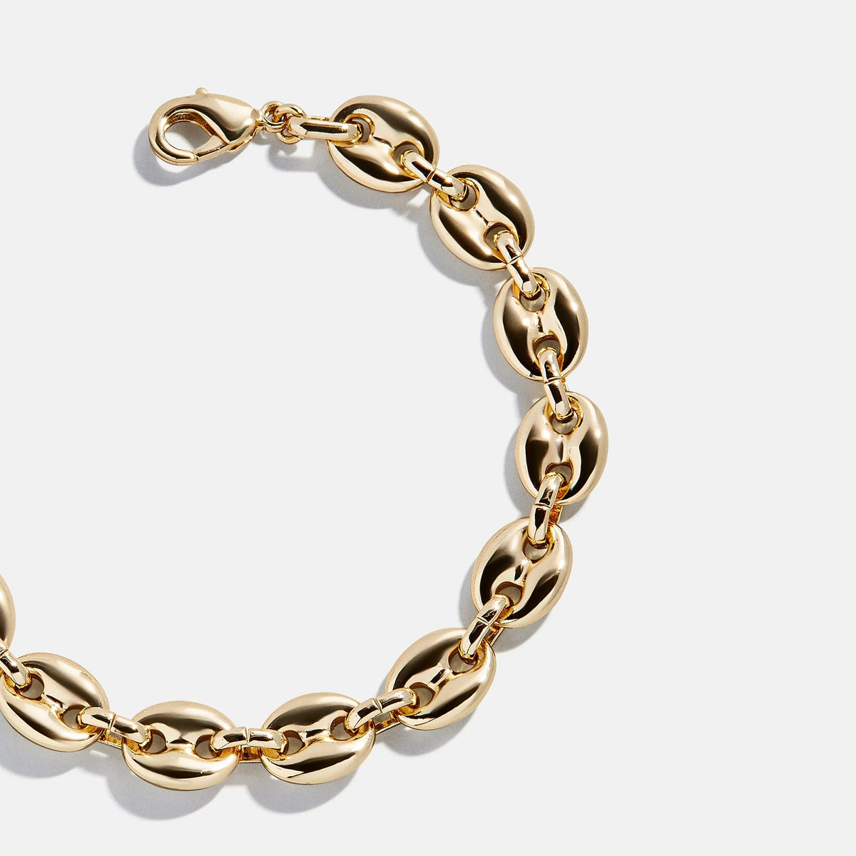 Lavisa - Mariner Chain Link Gold Bracelet - On-Model & Scale View