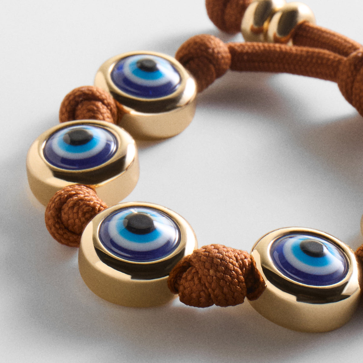Lavisa - Evil Eye Paracord Braided Statement Bracelet - Clasp & Finish View