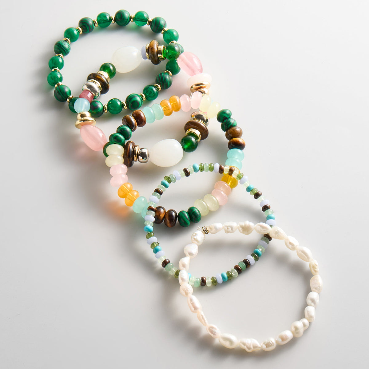 Lavisa - Semi-Precious Beaded Bracelet Stack - Clasp & Finish View