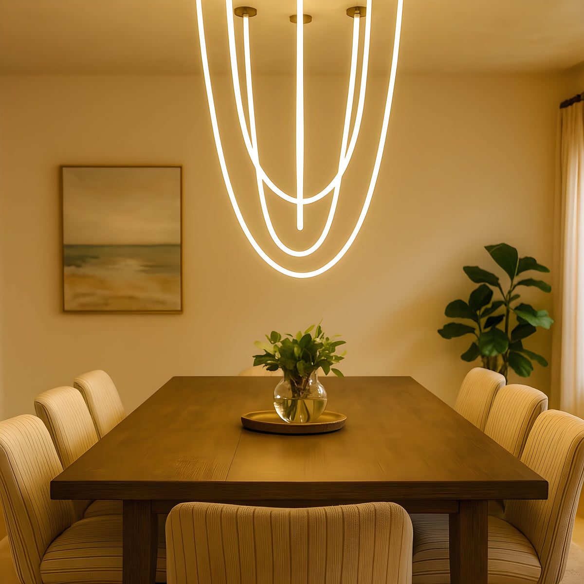 Lavisa - Modern LED Adjustable Loop Pendant Light