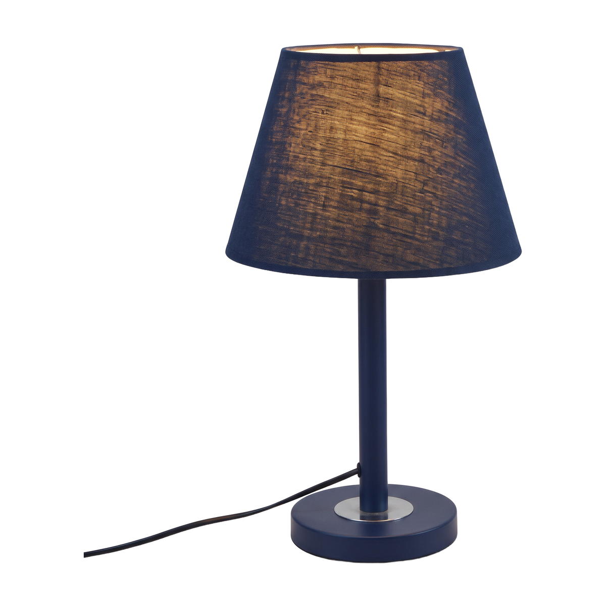 Lavisa - Dark Blue Fabric Shade Table Lamp for Bedroom and Living Room
