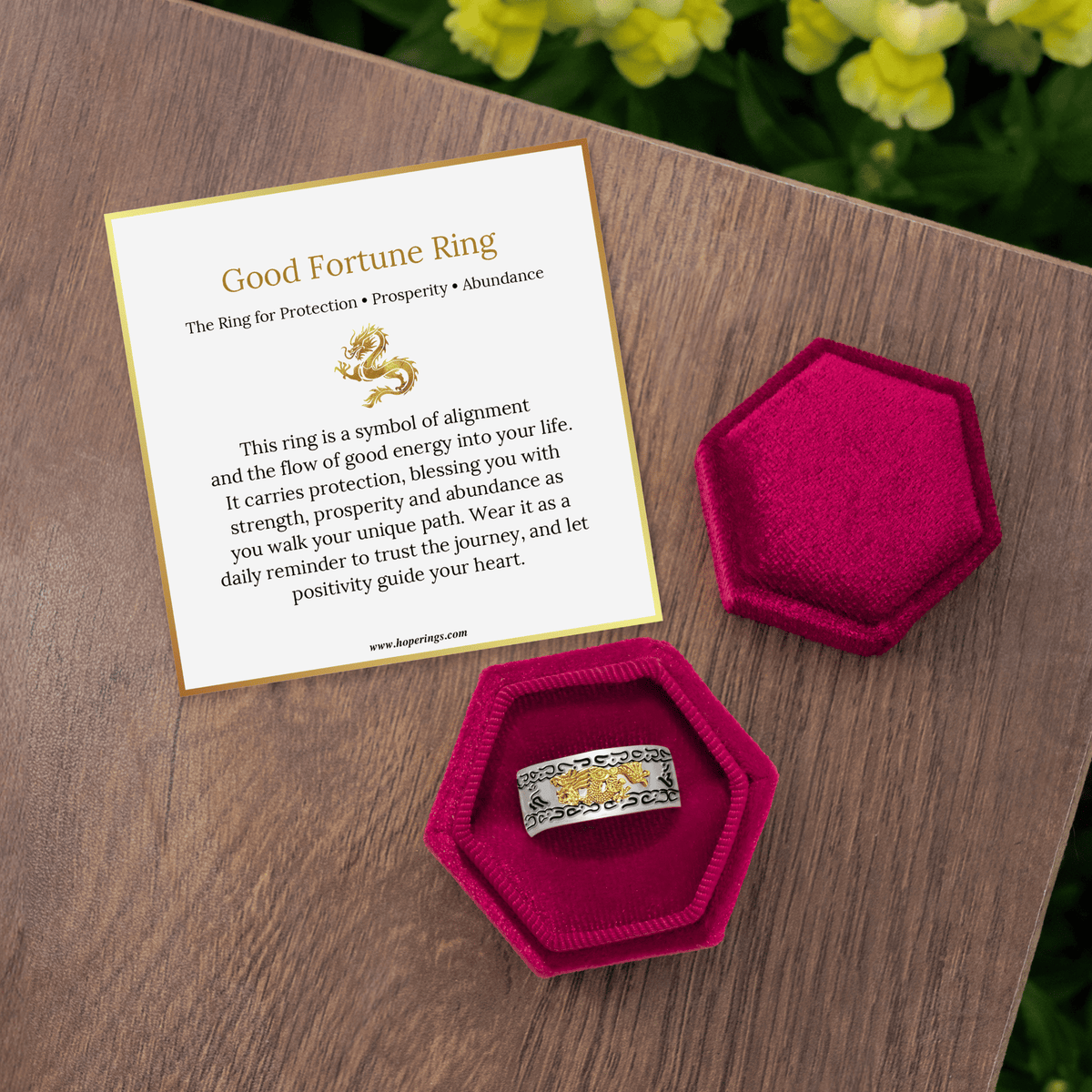 Lavisa - Adjustable Good Fortune Ring for Women