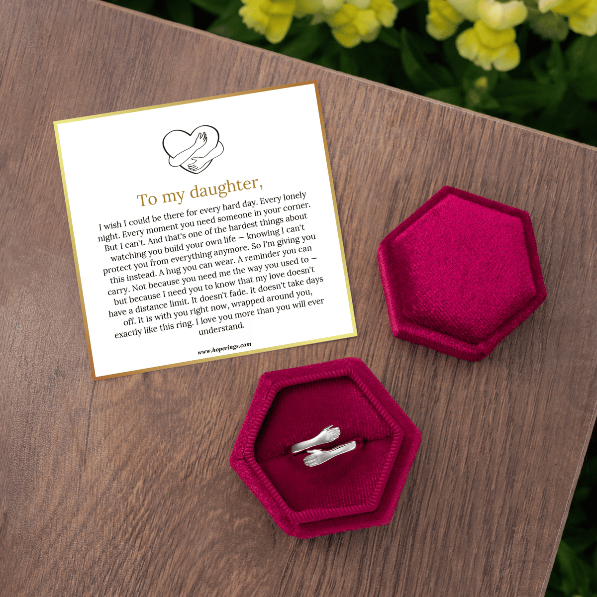 Lavisa - To My Daughter Hug Ring