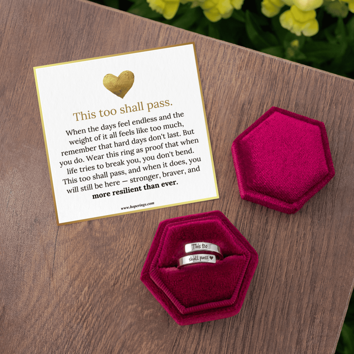 Lavisa - Encouragement Quote Ring