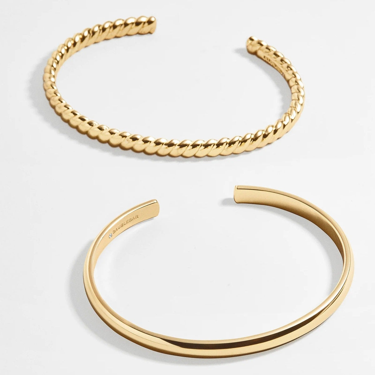 Lavisa - Classic Layered Cuff Bracelet Set - On-Model & Scale View