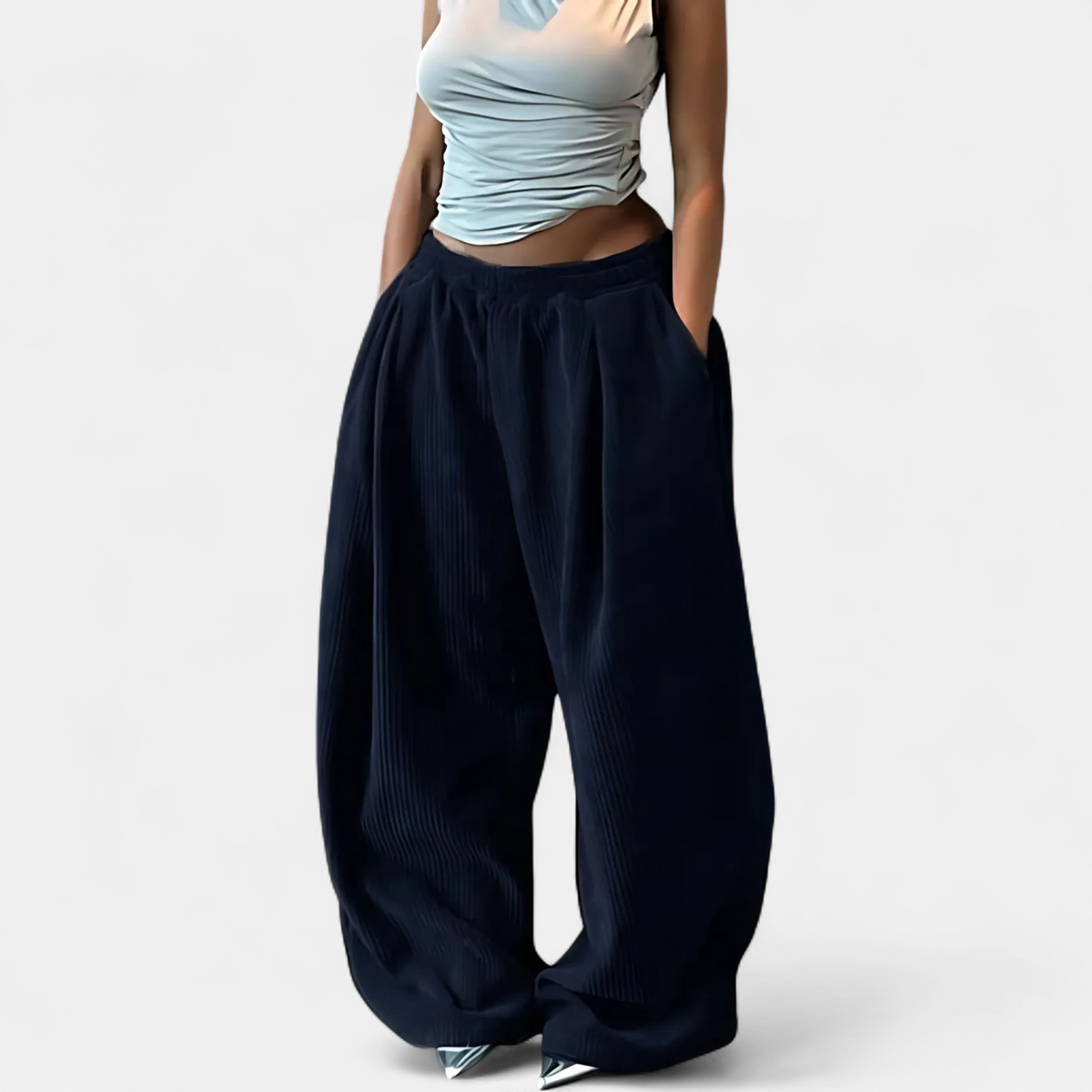 Lavisa - High Waist Wide Leg Casual Pants for Women - Effortless Style Trousers