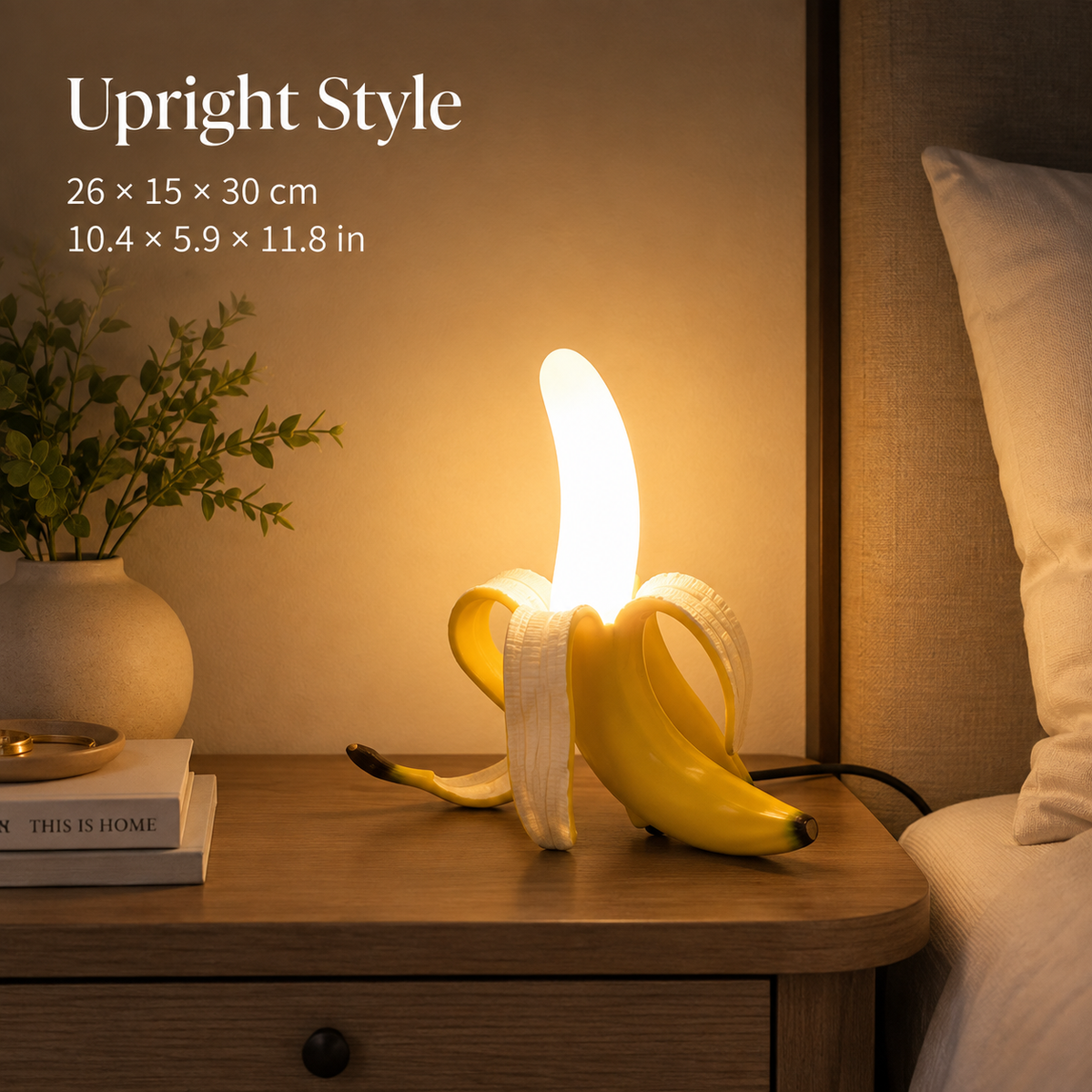 Lavisa - Unique Banana Art Deco Table Lamp