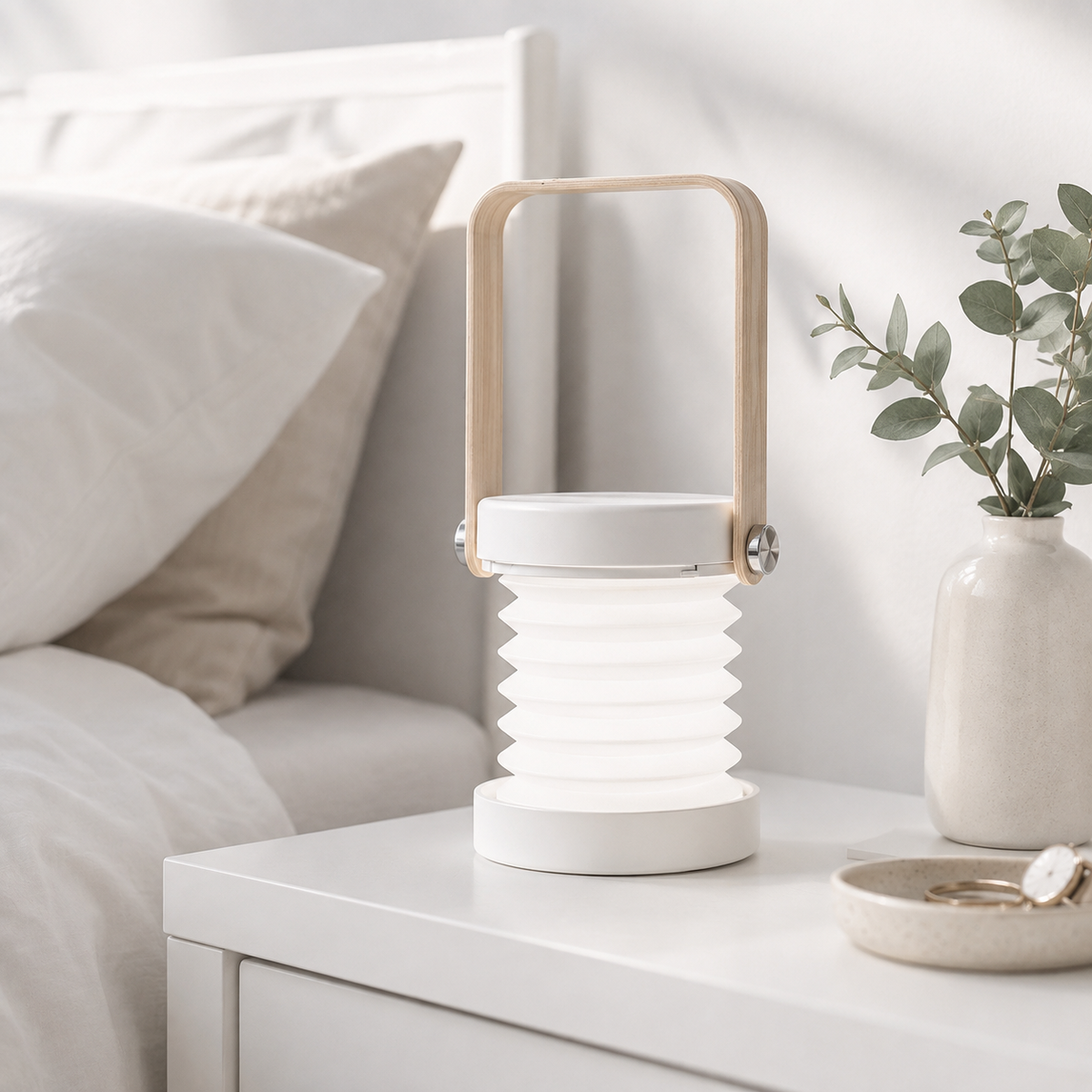 Lavisa - Portable LED Lantern Lamp Foldable Cordless Night Light
