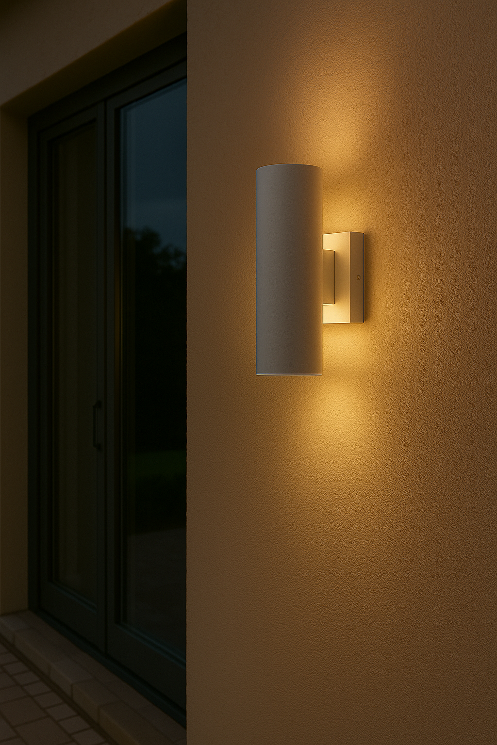 Lavisa - Modern Cylinder Outdoor Wall Lamp