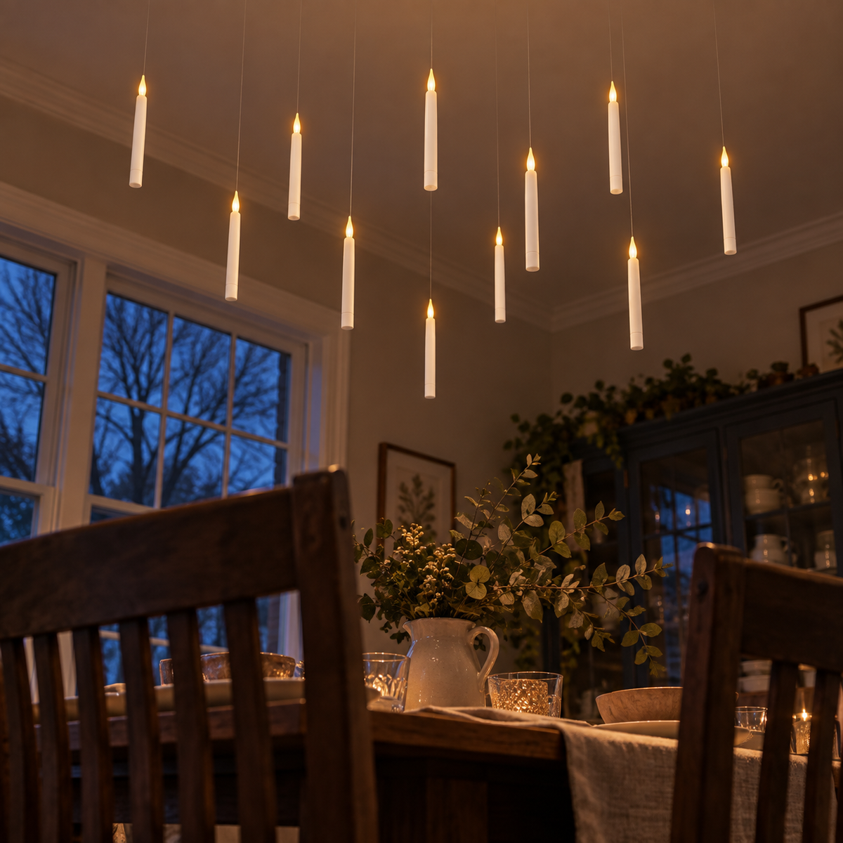 Lavisa - Floating Flameless LED Candles with Wand Remote