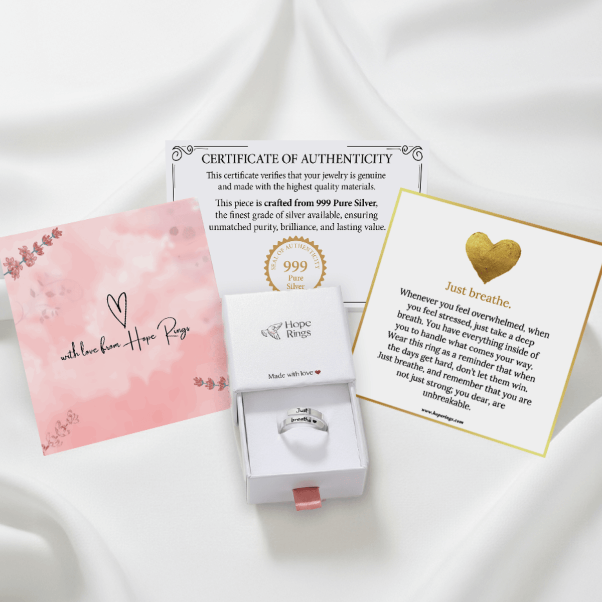 Lavisa - Just Breathe Ring Pure Silver