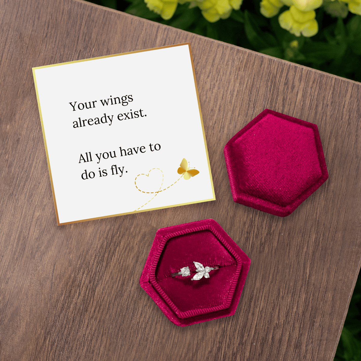 Lavisa - Just Be You Butterfly Ring