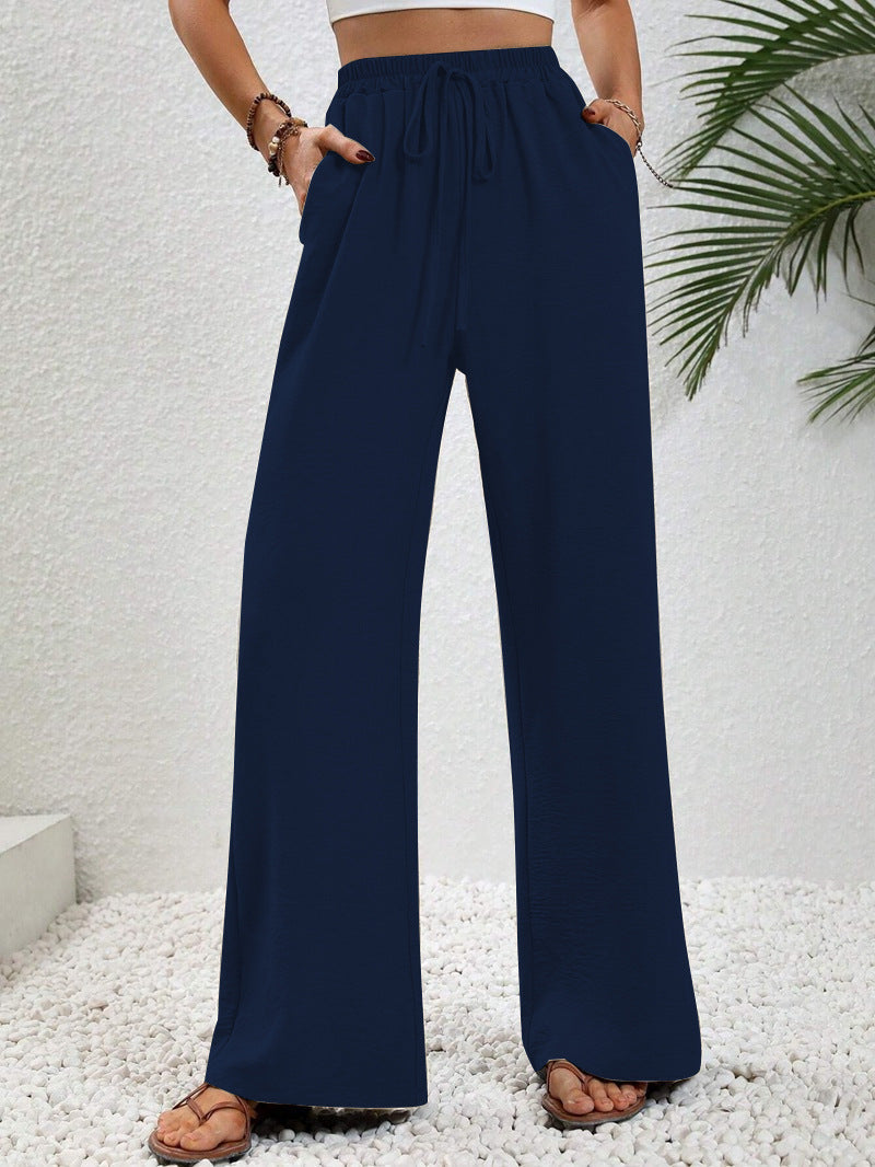 Lavisa - Women's Wide Leg Drawstring Pants