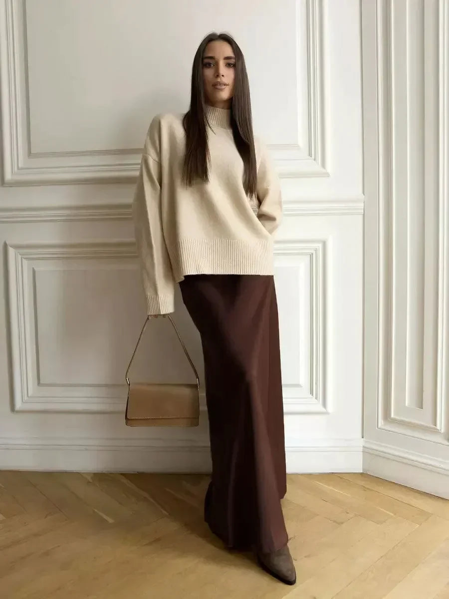 Lavisa - Satin Fishtail Maxi Skirt