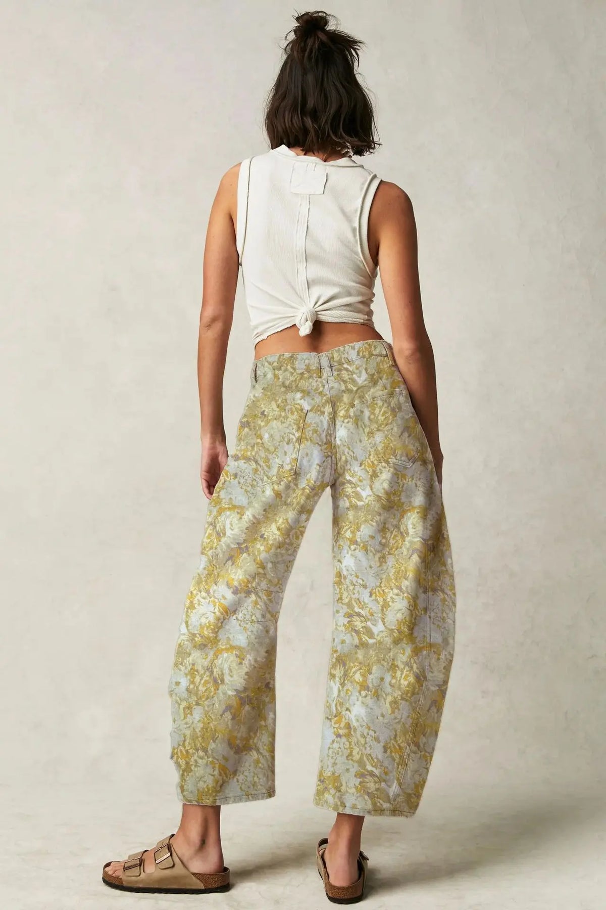 Lavisa - Florence Floral Tapestry Wide Leg Jeans