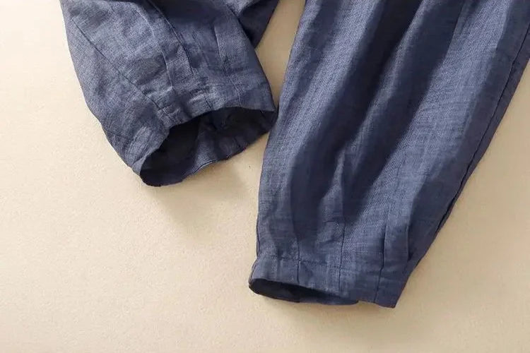 Lavisa - Relaxed Tapered Linen Everyday Trousers