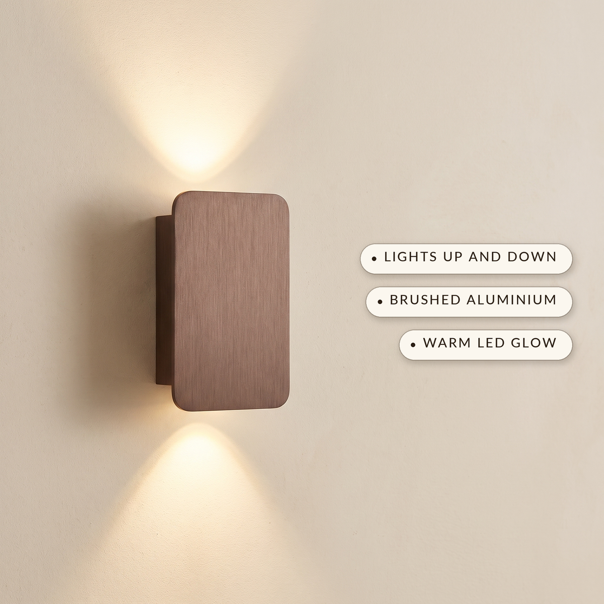 Lavisa - Brushed Aluminum Wall Sconce