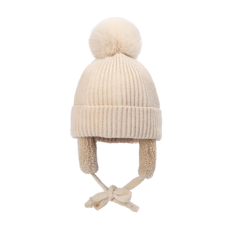 Lavisa - Kids Knit Beanie Winter Hat with Earflaps