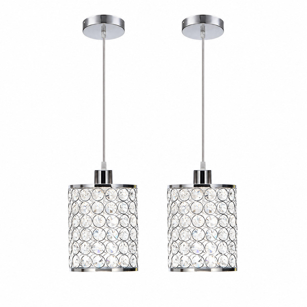 Lavisa - Crystal Cylinder Pendant Light Set for Modern Decor
