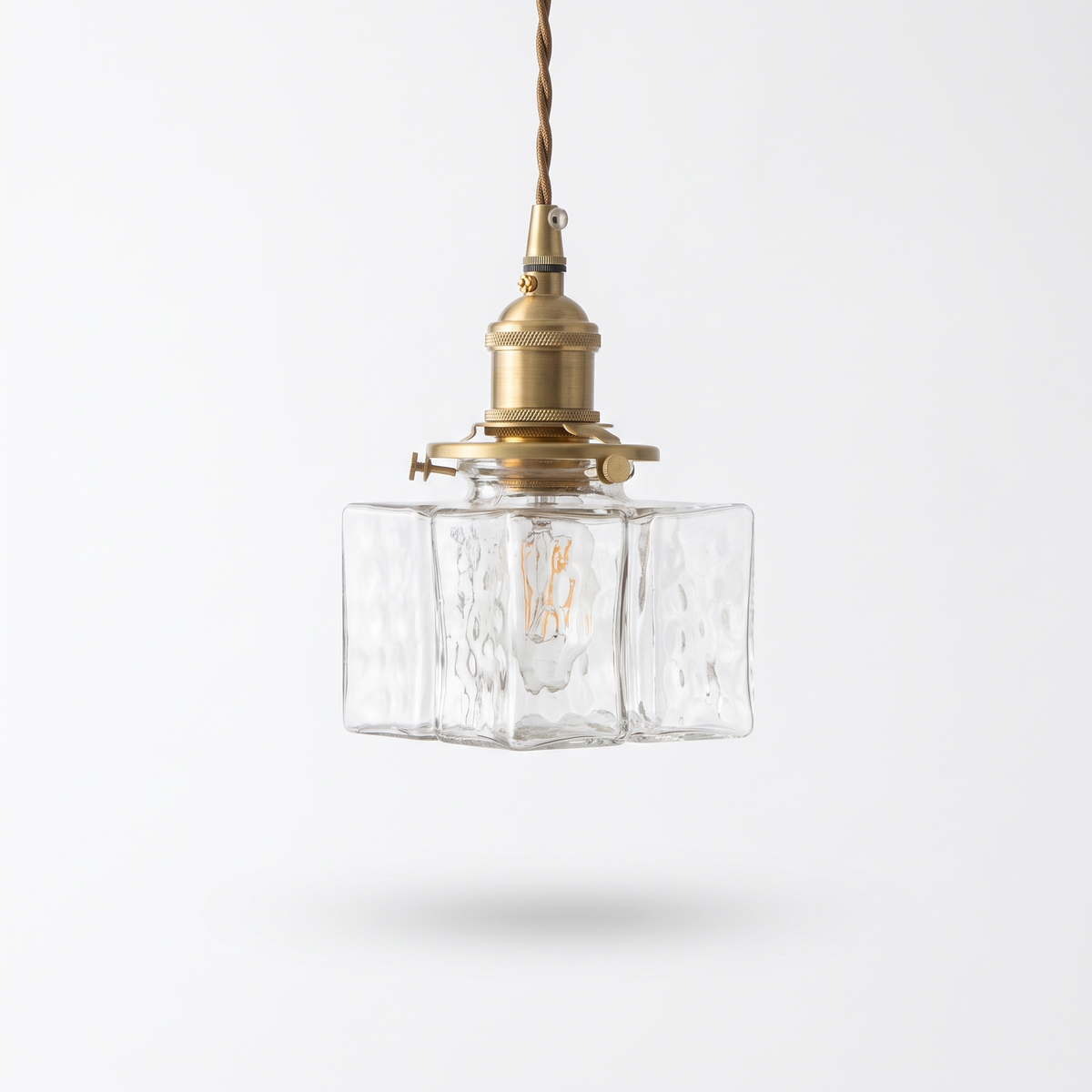 Lavisa - Ripple Glass Iron Pendant Light for Living Rooms