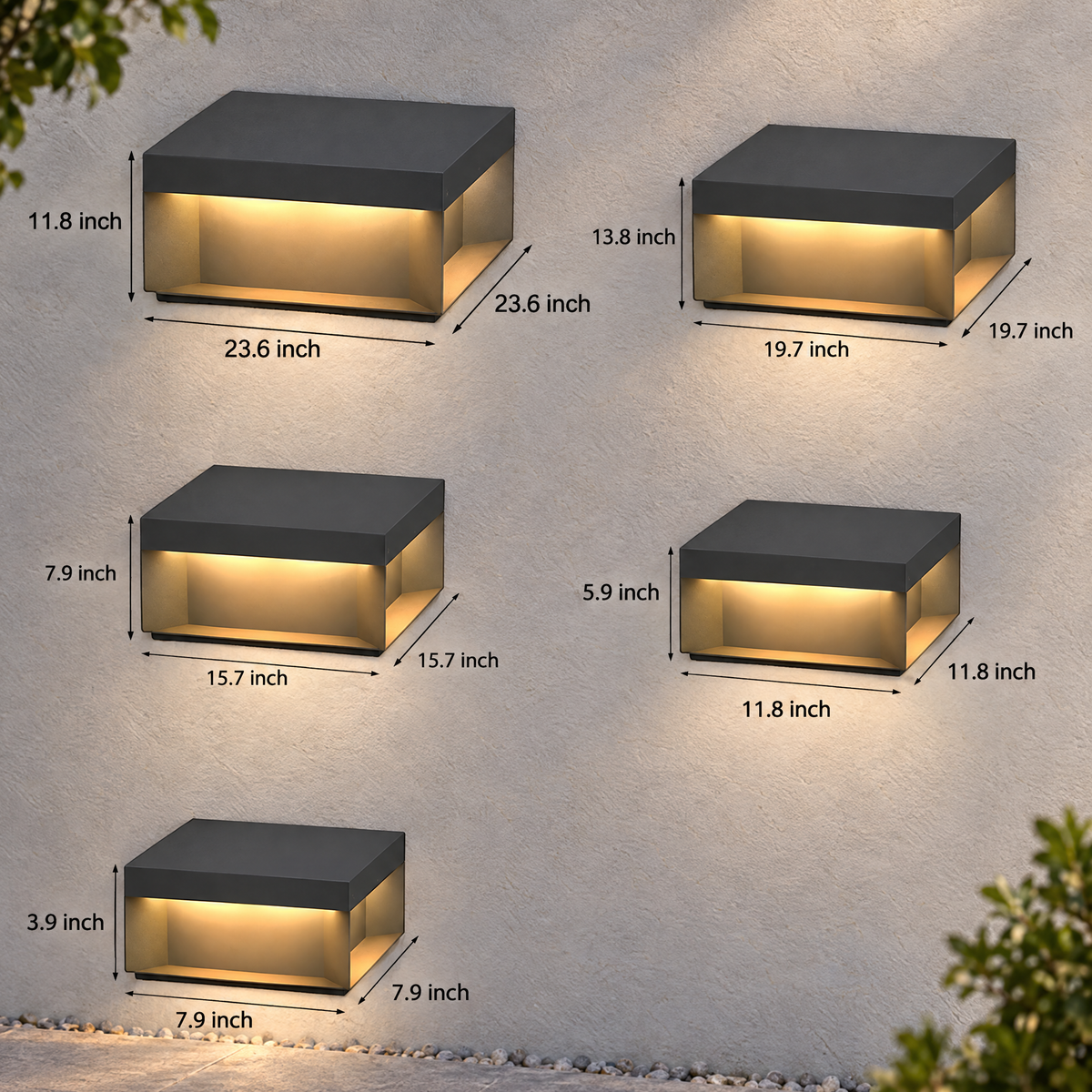 Lavisa - Square Solar Deck Light Stainless Steel IP65 Lamp