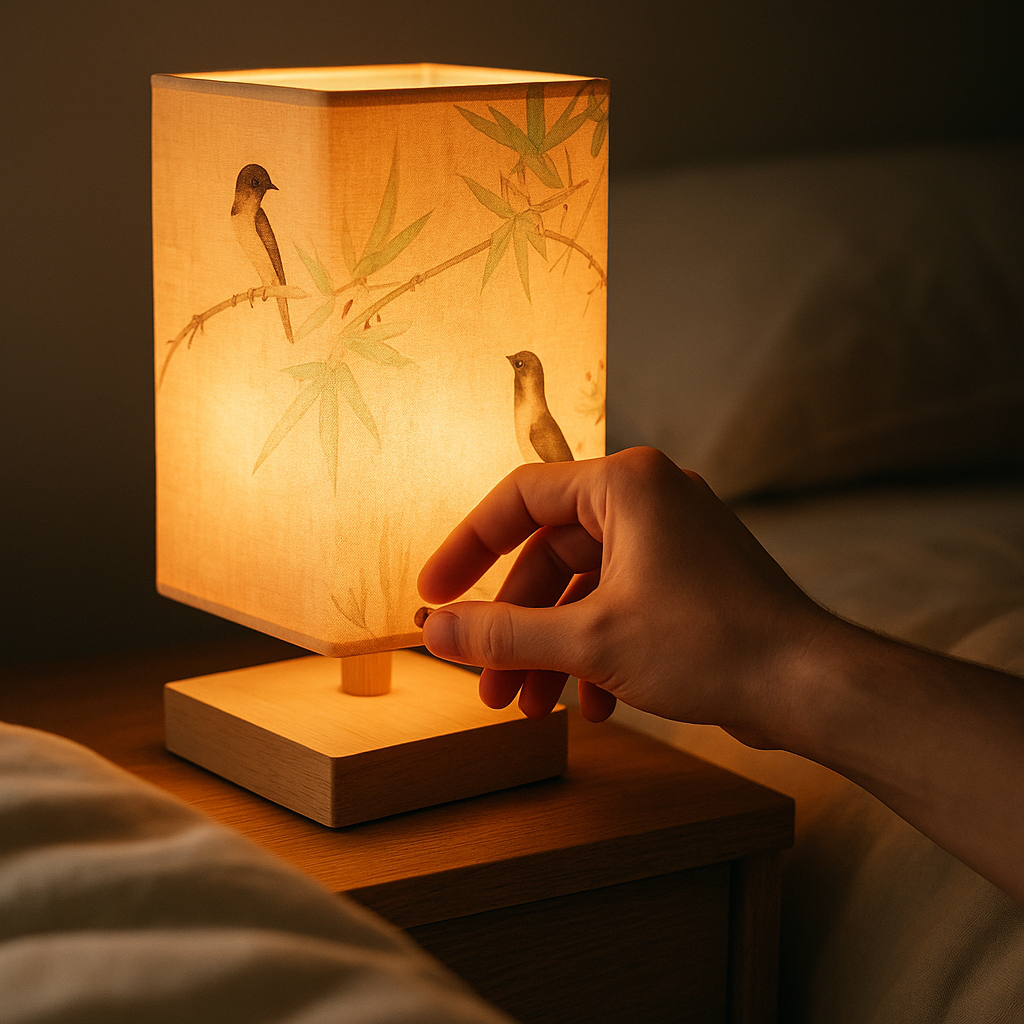 Lavisa - Scroll Linen Table Lamp