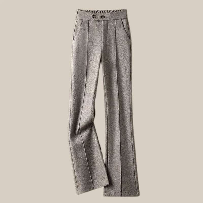 Lavisa - Arden Wool Blend Flare Trousers
