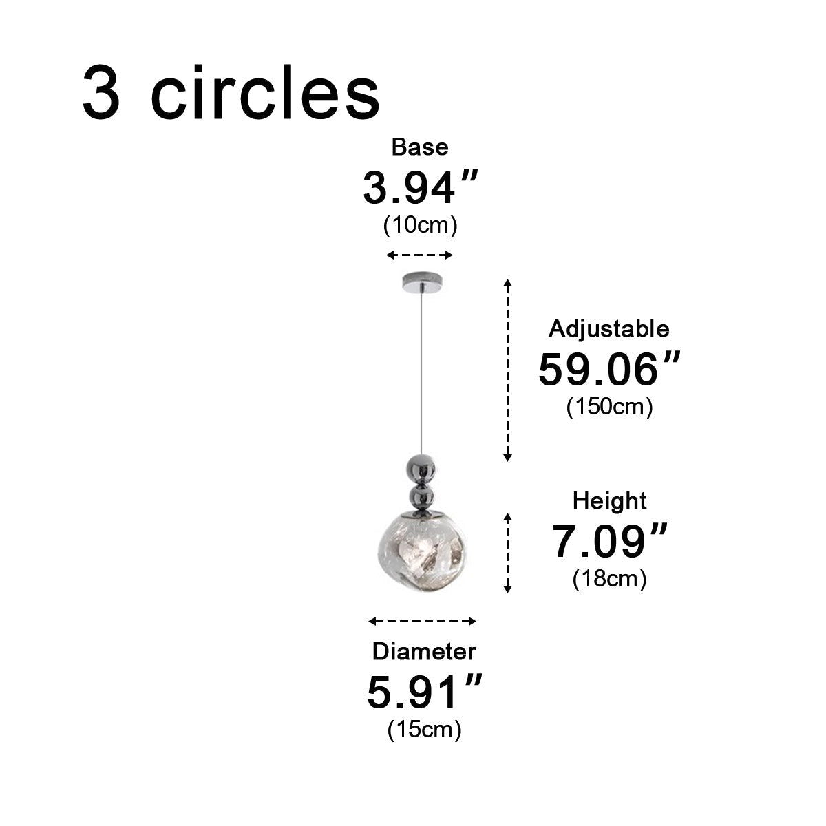 Lavisa - Crystal Globe Lava LED Pendant Light