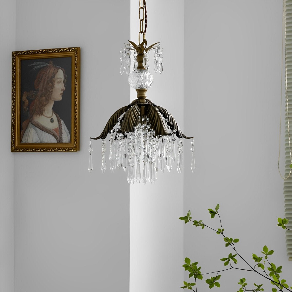 Lavisa - Rustic Floral Crystal Chandelier Light