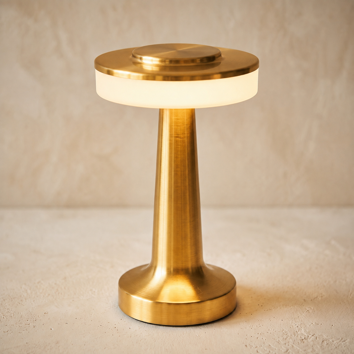 Lavisa - Cordless Brushed Metal Table Lamp