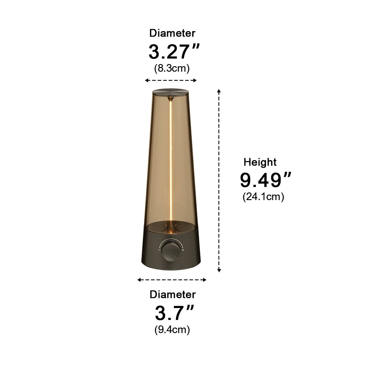 Lavisa - Vintage Cone Rechargeable LED Table Lamp