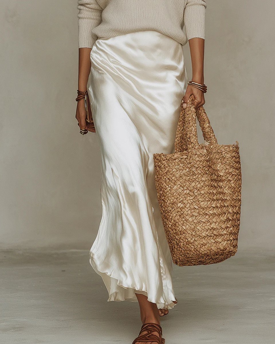 Satin Slip Dress and Knit Jumper Set - Variant Style 10 | Lavisa