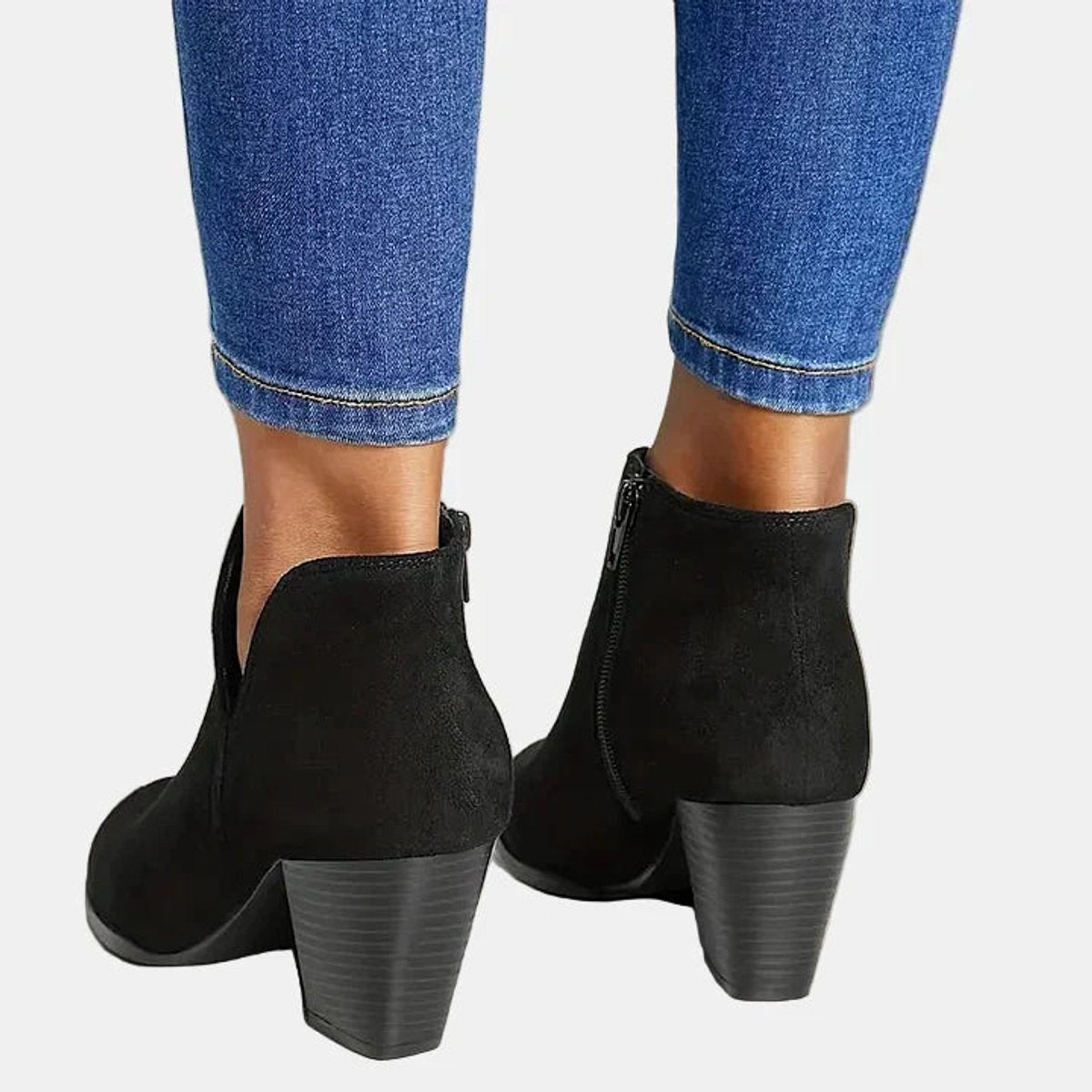 Women's Block-Heel Side-Zip Ankle Boots - Variant Style 8 | Lavisa