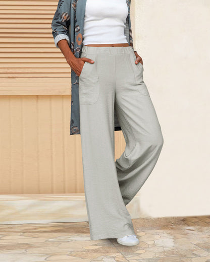 Lavisa - Women's High Rise Slim Fit Pants - Tailored Dress Trousers