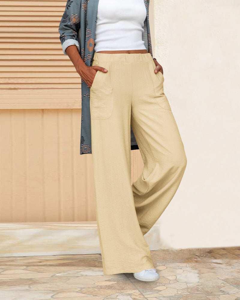 Lavisa - Women's High Rise Slim Fit Pants - Tailored Dress Trousers