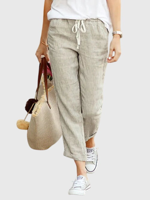 Lavisa - Elegant Summer Wide Leg Pants with Drawstring Waist