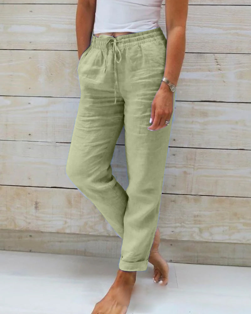 Lavisa - Lightweight Stretchy Pants Flexible Comfort Trousers