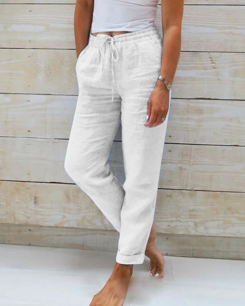 Lavisa - Lightweight Stretchy Pants Flexible Comfort Trousers