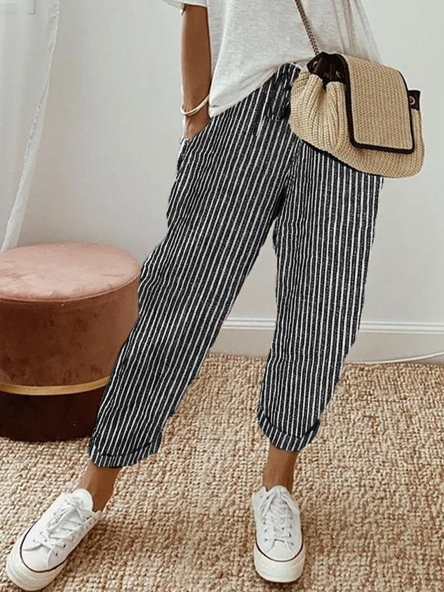 Lavisa - Breathable Cotton Comfort Pants Moisture Wicking Trousers