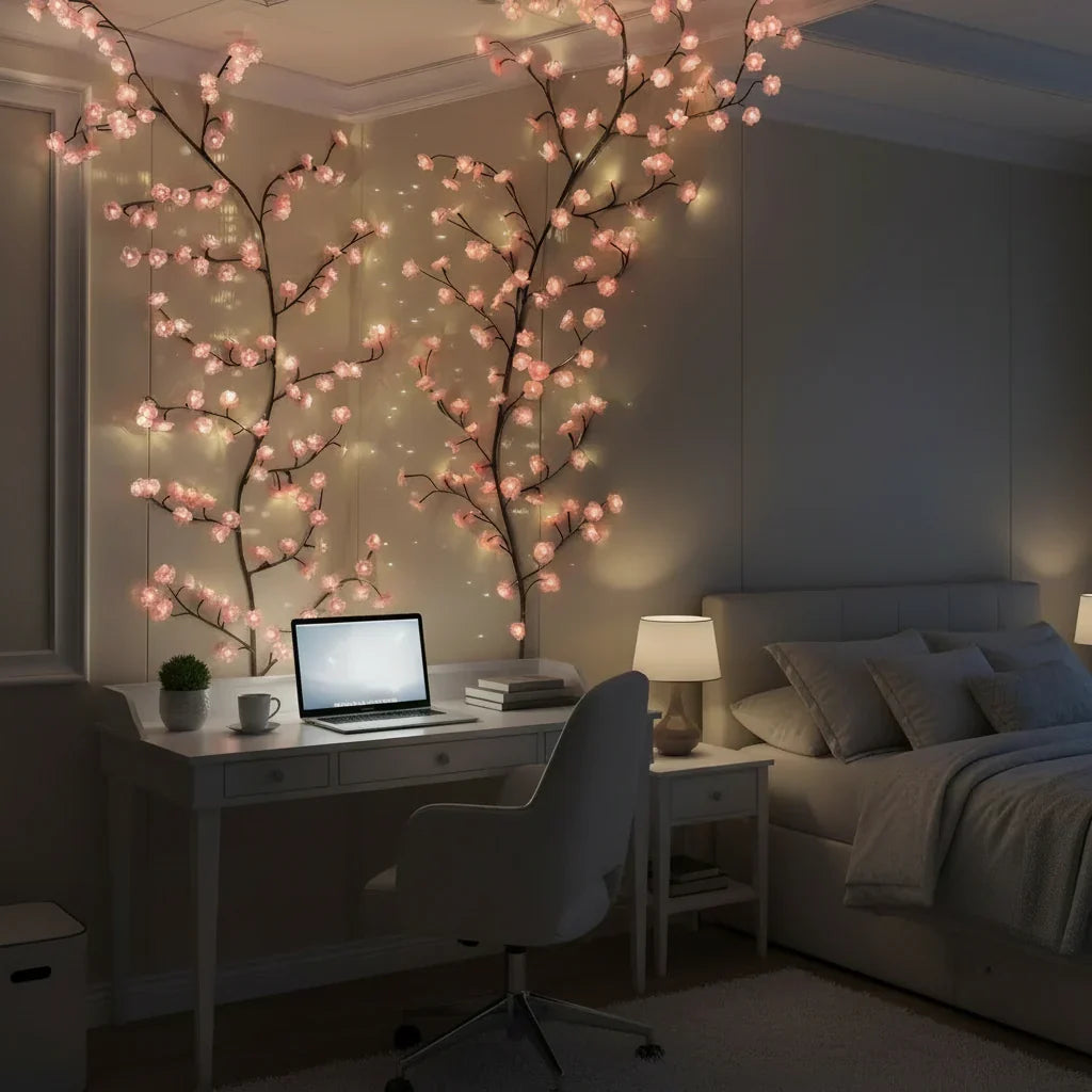 Lavisa - LED Cherry Blossom Branch Wall Lights