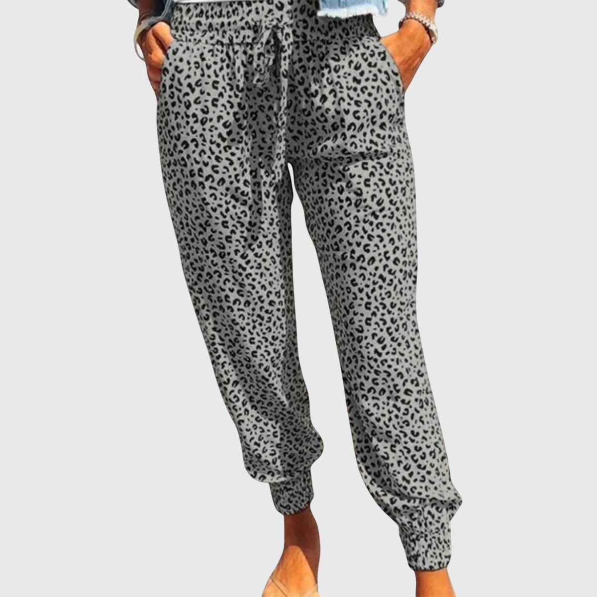 Lavisa - Women's Wide Leg Animal Print Pants - Comfortable & Trendy