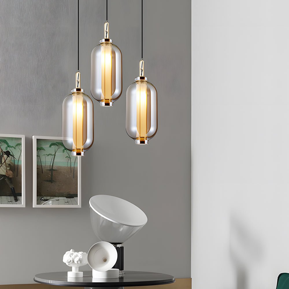 Lavisa - Amber Glass Pendant Light