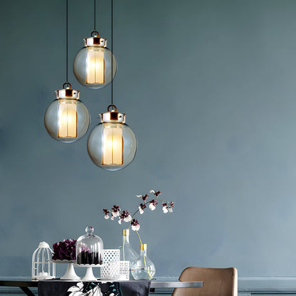 Lavisa - Amber Glass Pendant Light