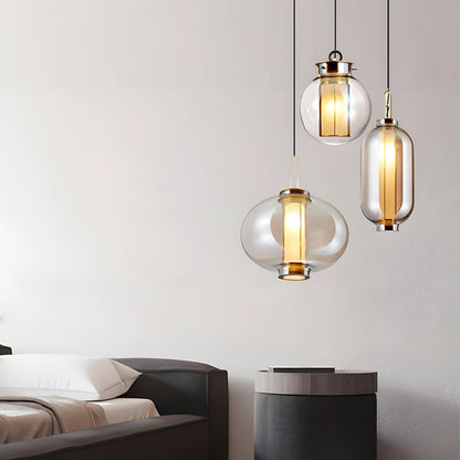 Lavisa - Amber Glass Pendant Light
