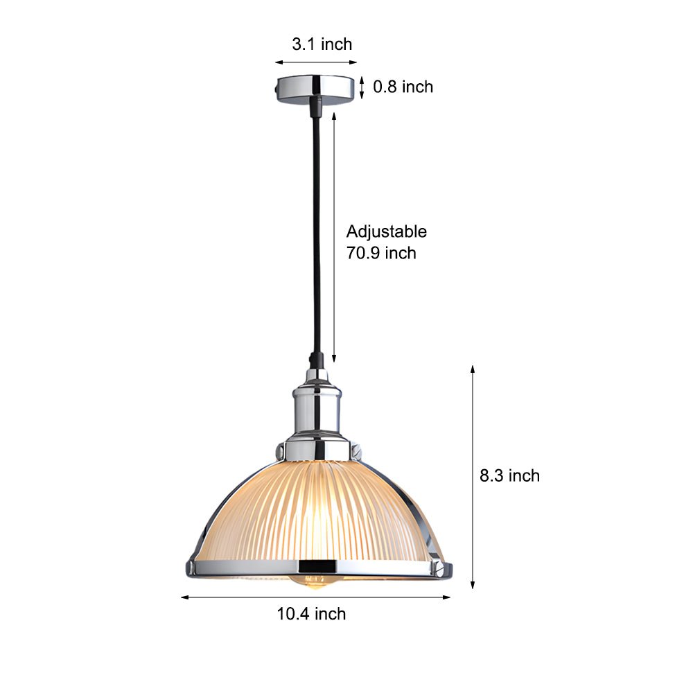 Lavisa - Striped Glass Pendant Light