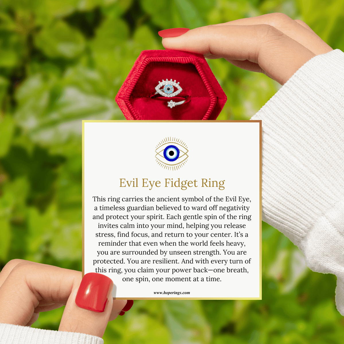 Lavisa - Evil Eye Fidget Ring