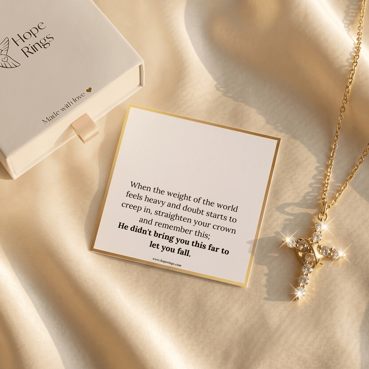 Lavisa - Crown Cross Pendant Necklace