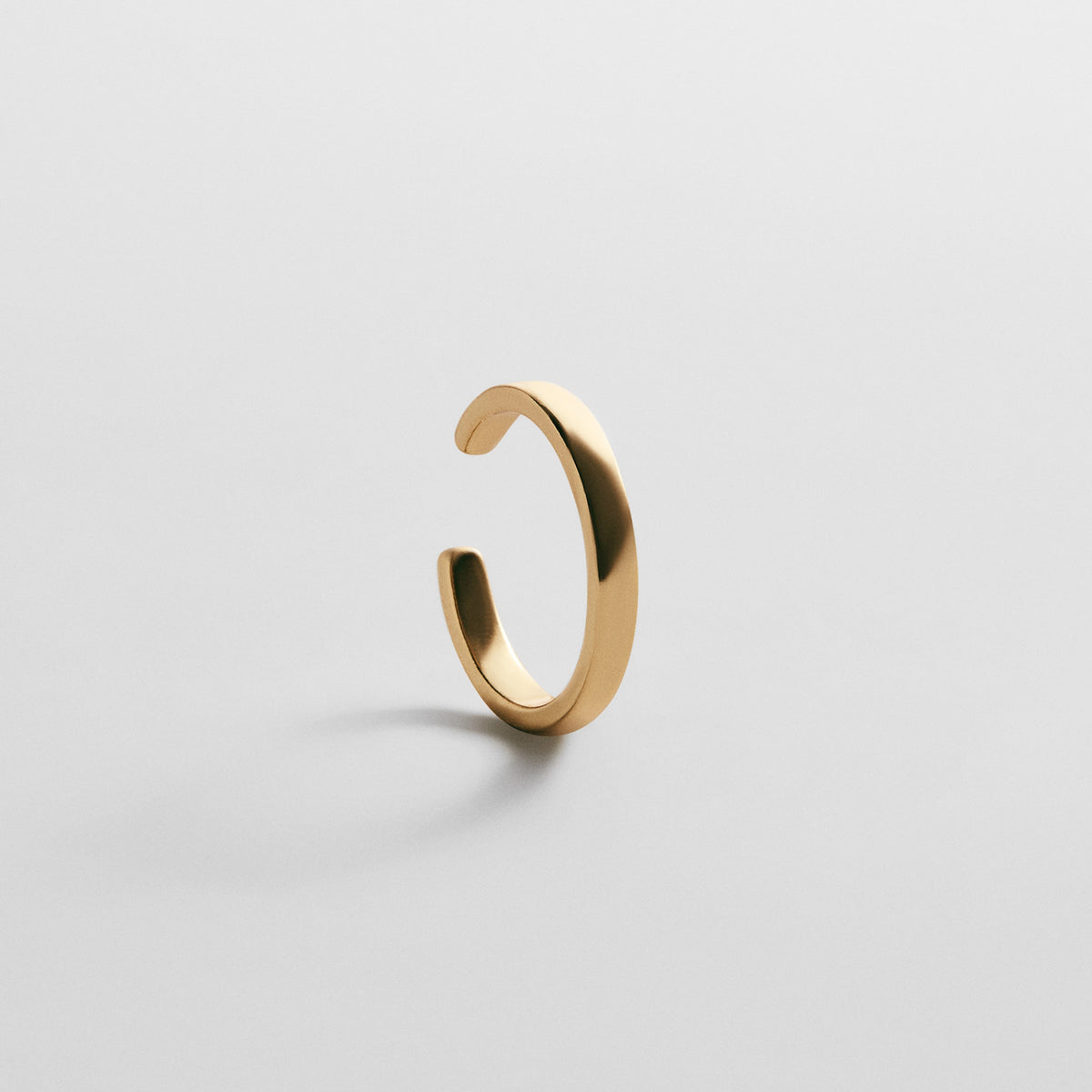 Lavisa gold plated dainty ear cuff designed for easy stacking and layering