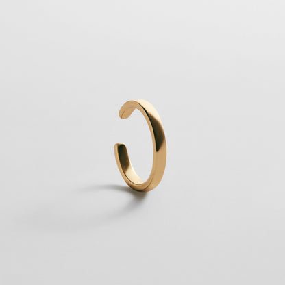 Lavisa gold plated dainty ear cuff designed for easy stacking and layering